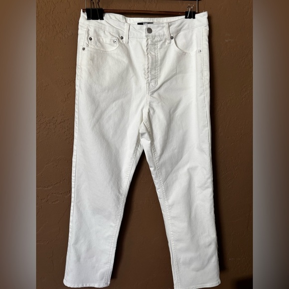 Frye Denim - Frye Women’s White Straight Leg Jeans Size 8/29 Stretch Denim Classic